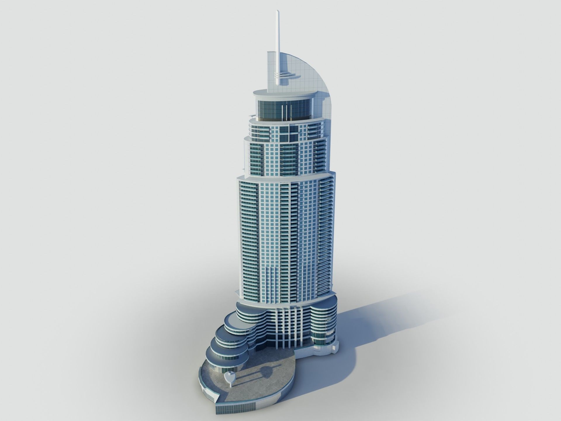 The Address Downtown hotel - Dubai 3D model_8