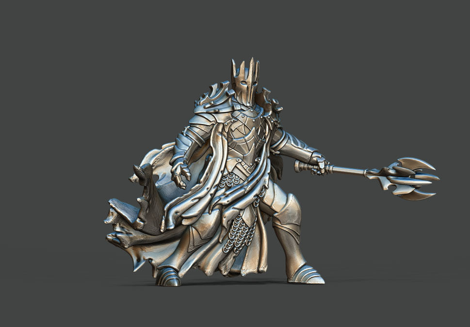 Dark lord - 36mm height 3D print model_6