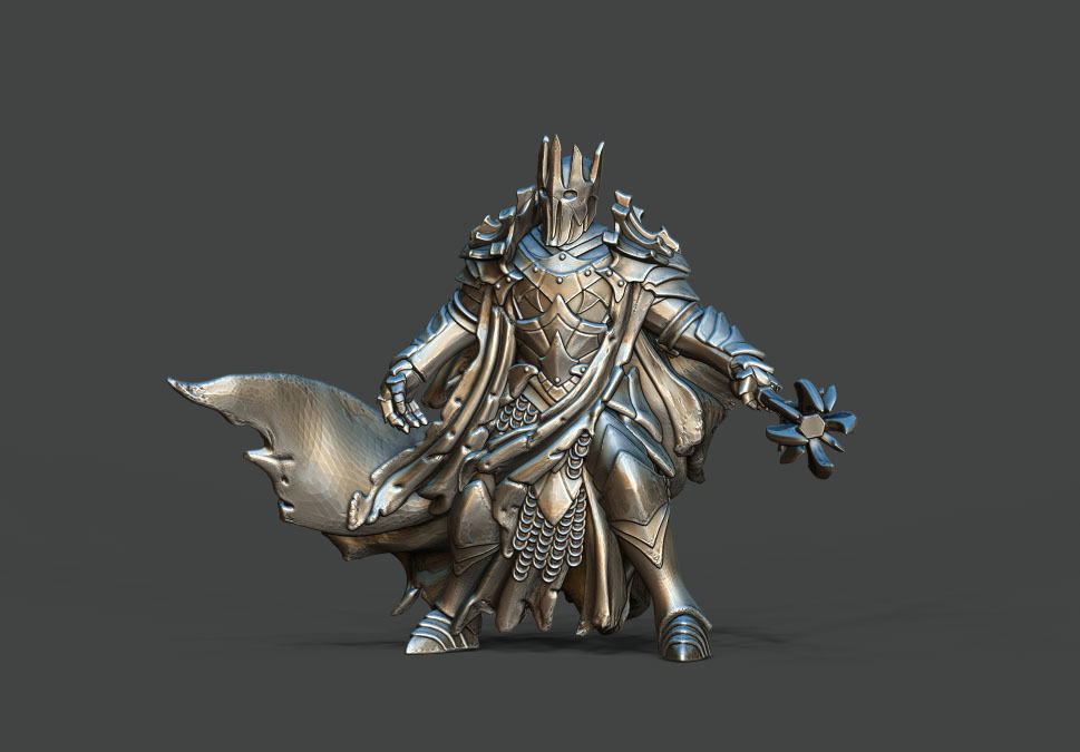 Dark lord - 36mm height 3D print model_4