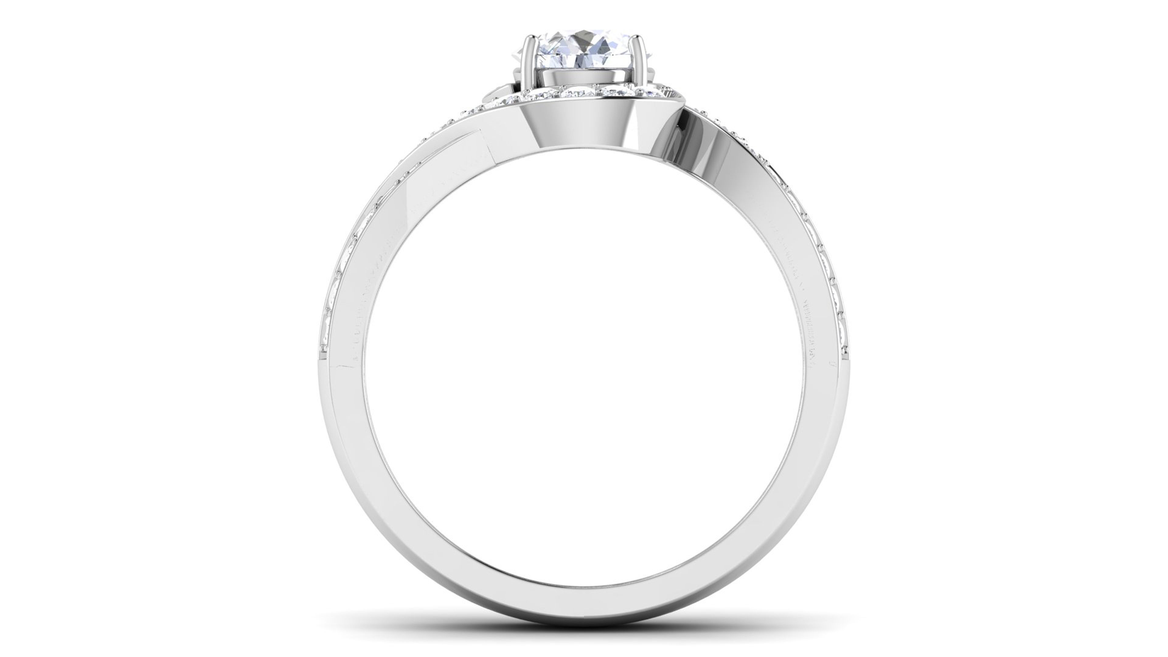 Women Solitaire Ring 3dm render details 3D print model_4
