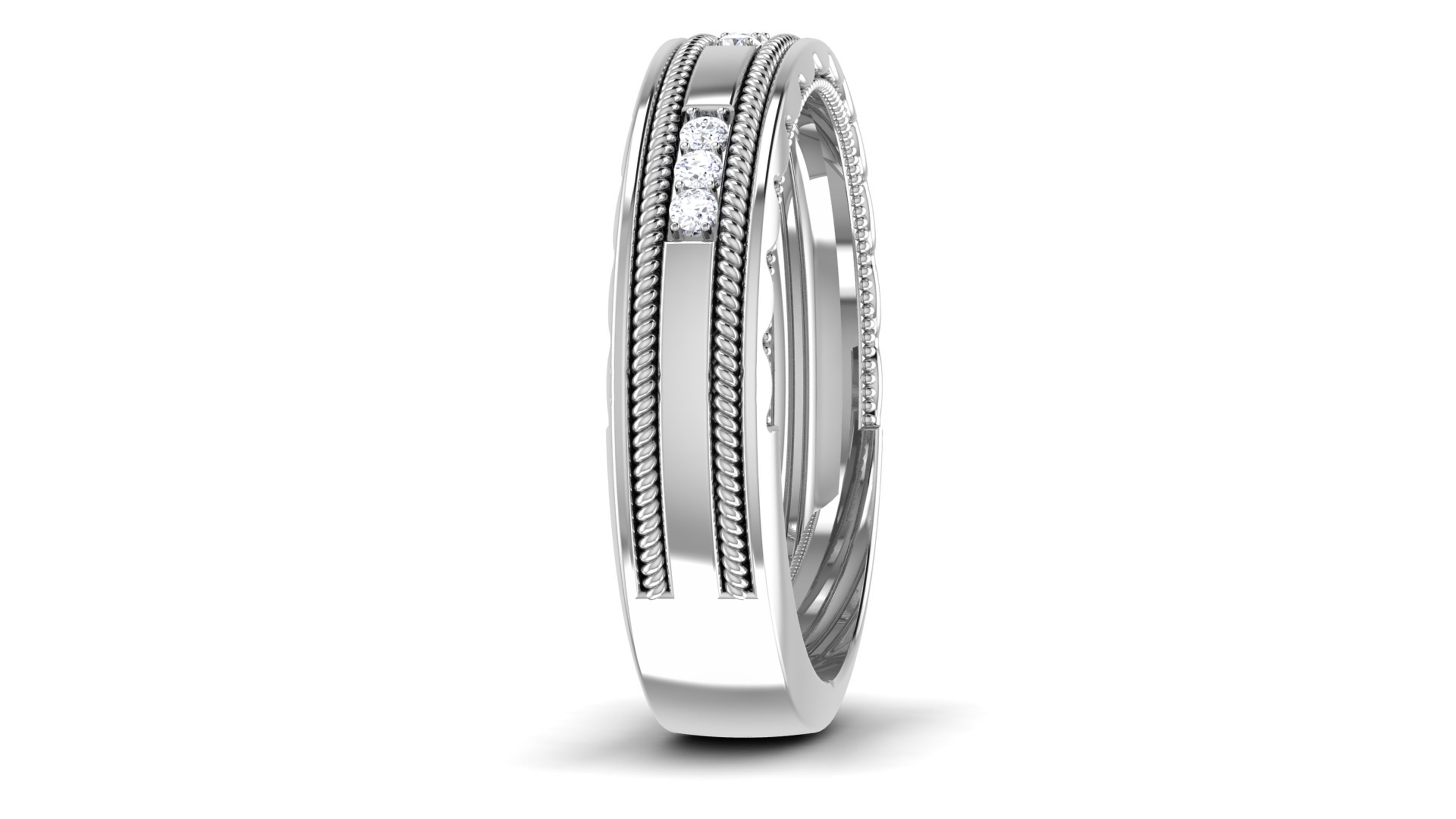 Women Band Ring 3dm render details 3D print model_5