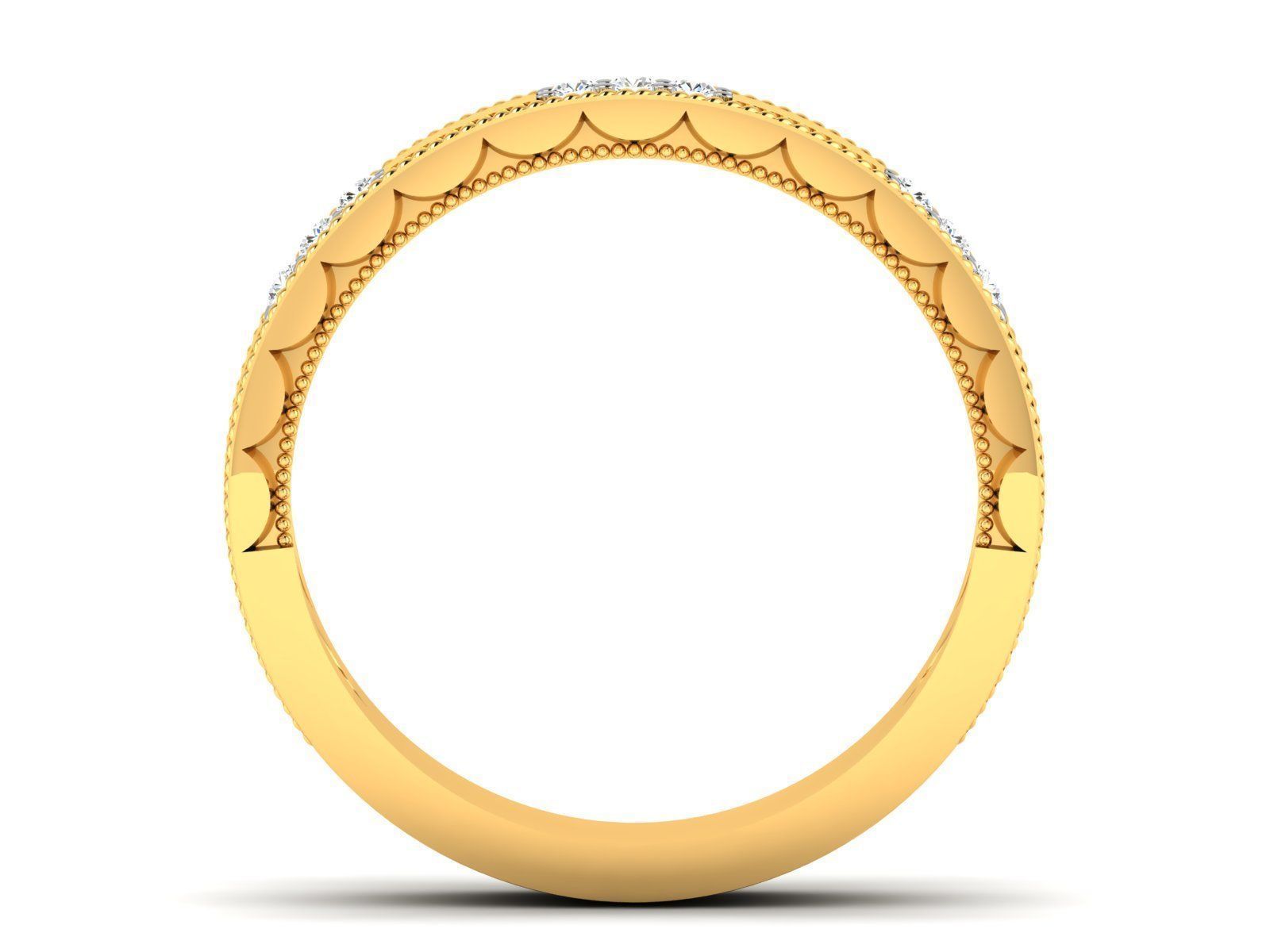 Women Band Ring 3dm render details 3D print model_7