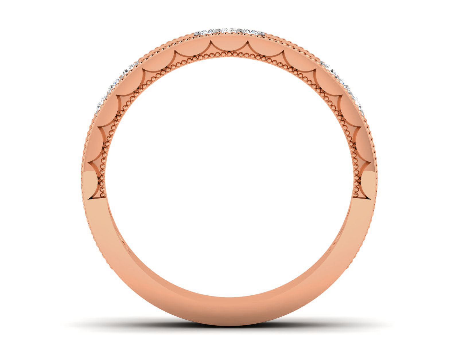 Women Band Ring 3dm render details 3D print model_8