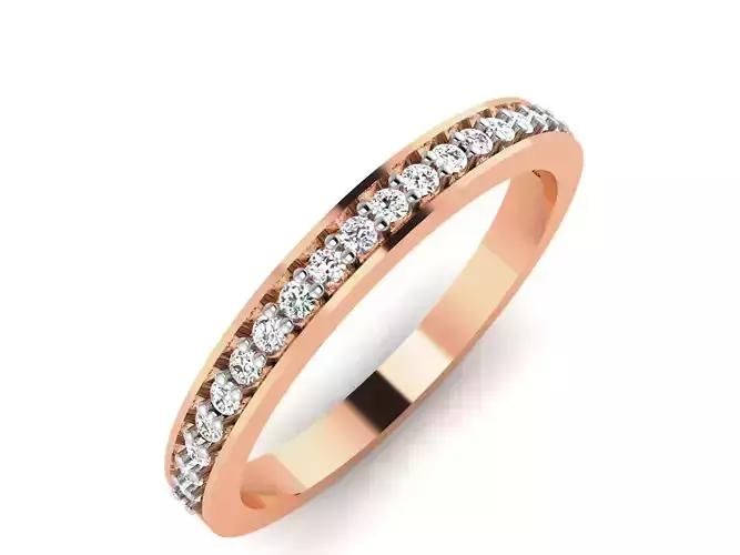 Women Band Ring 3dm render details