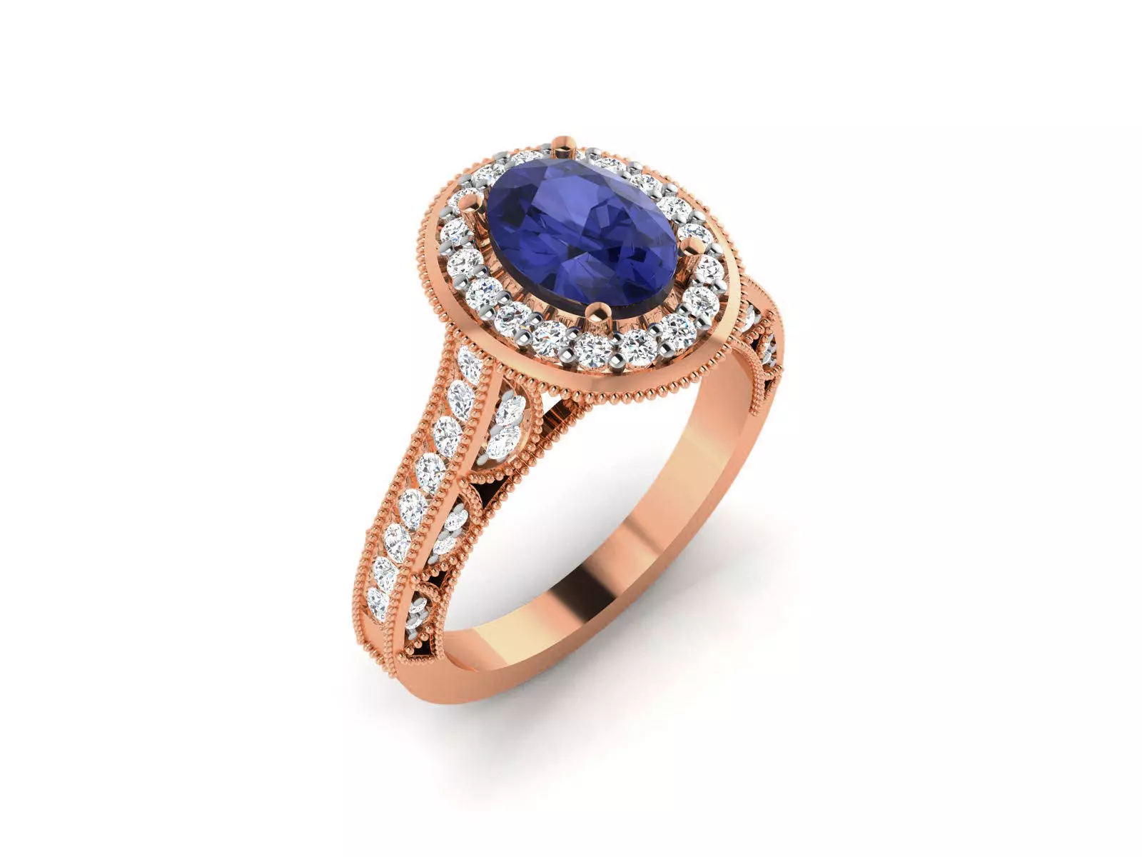 Women Solitaire Ring 3dm render details 3D print model_0