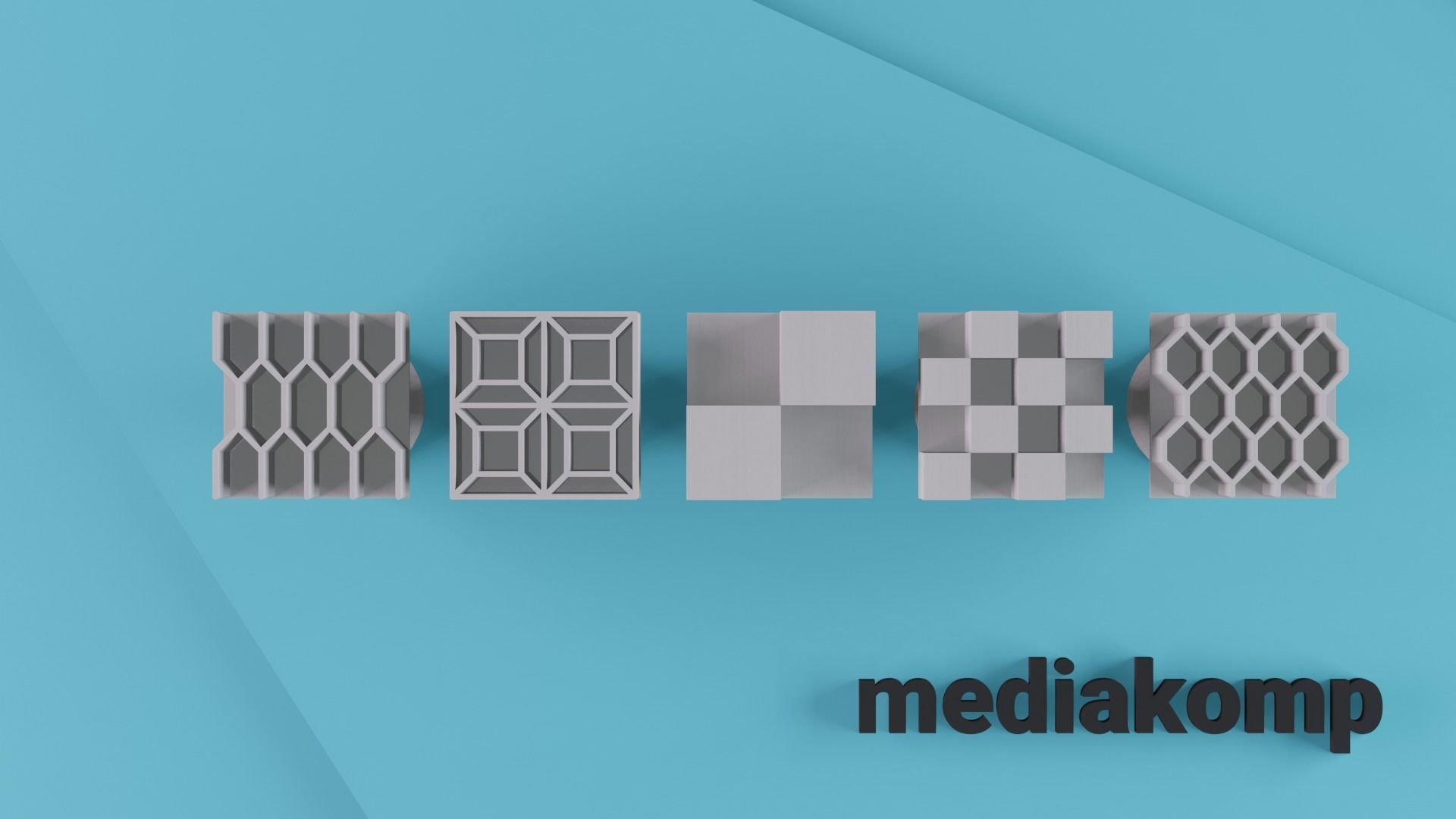 Stamps for pottery - patterns set 2 3D print model_3