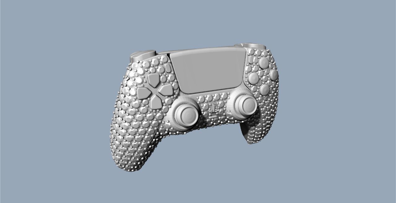 PS5 controller Model 3D 3D print model_9