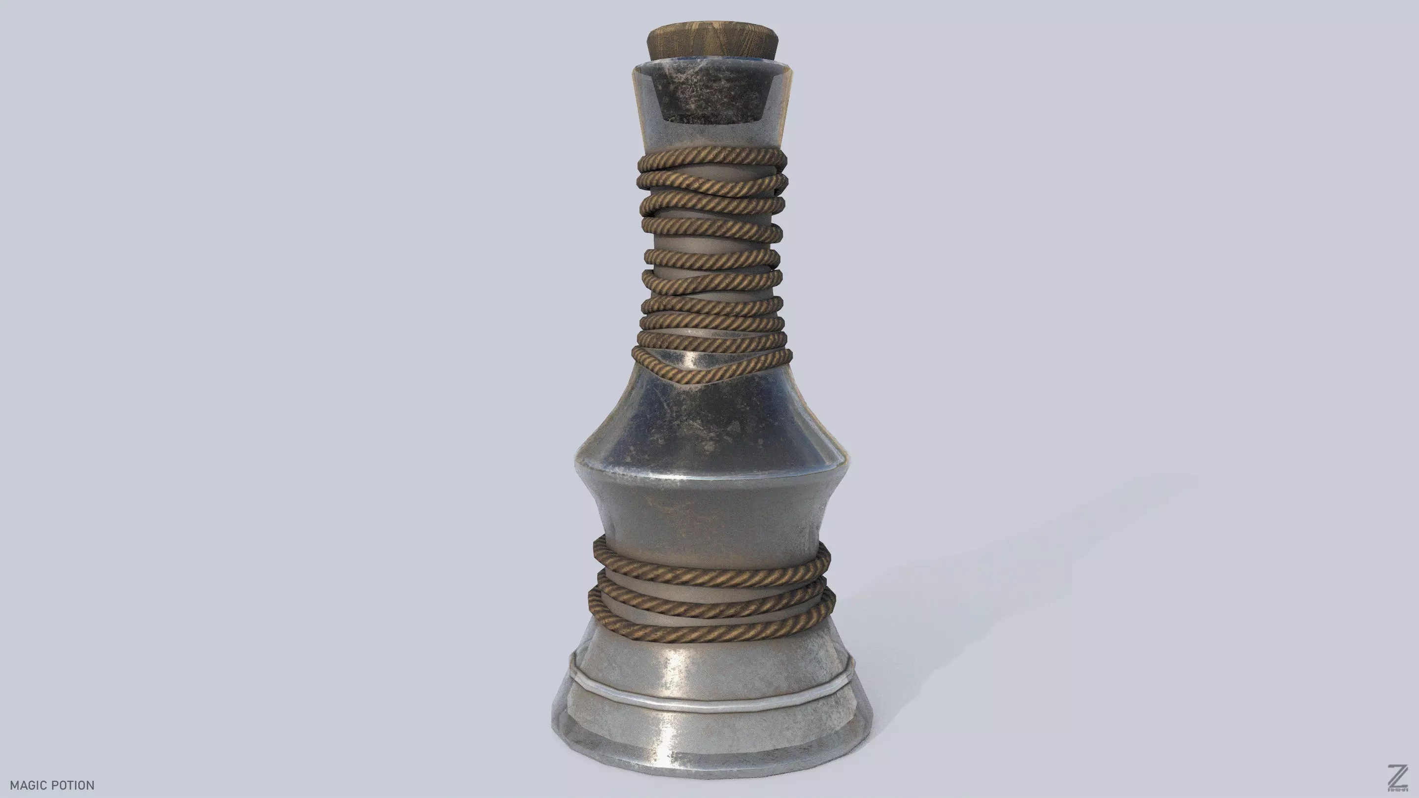 Magic potion Low-poly 3D model