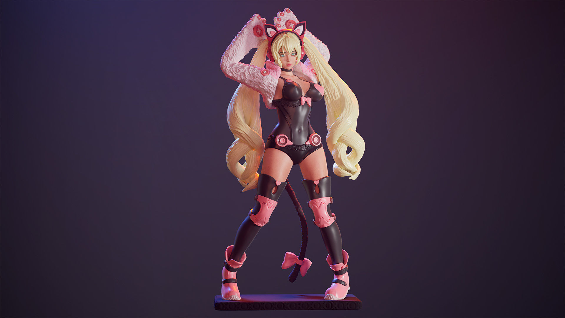 3D Print model - Lucky Chloe - fanart - Tekken 3D print model_4