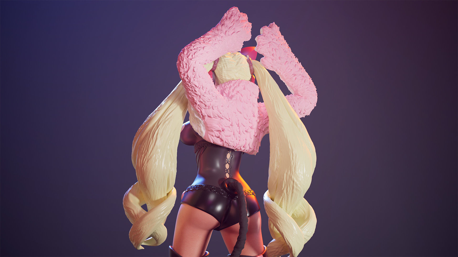 3D Print model - Lucky Chloe - fanart - Tekken 3D print model_10