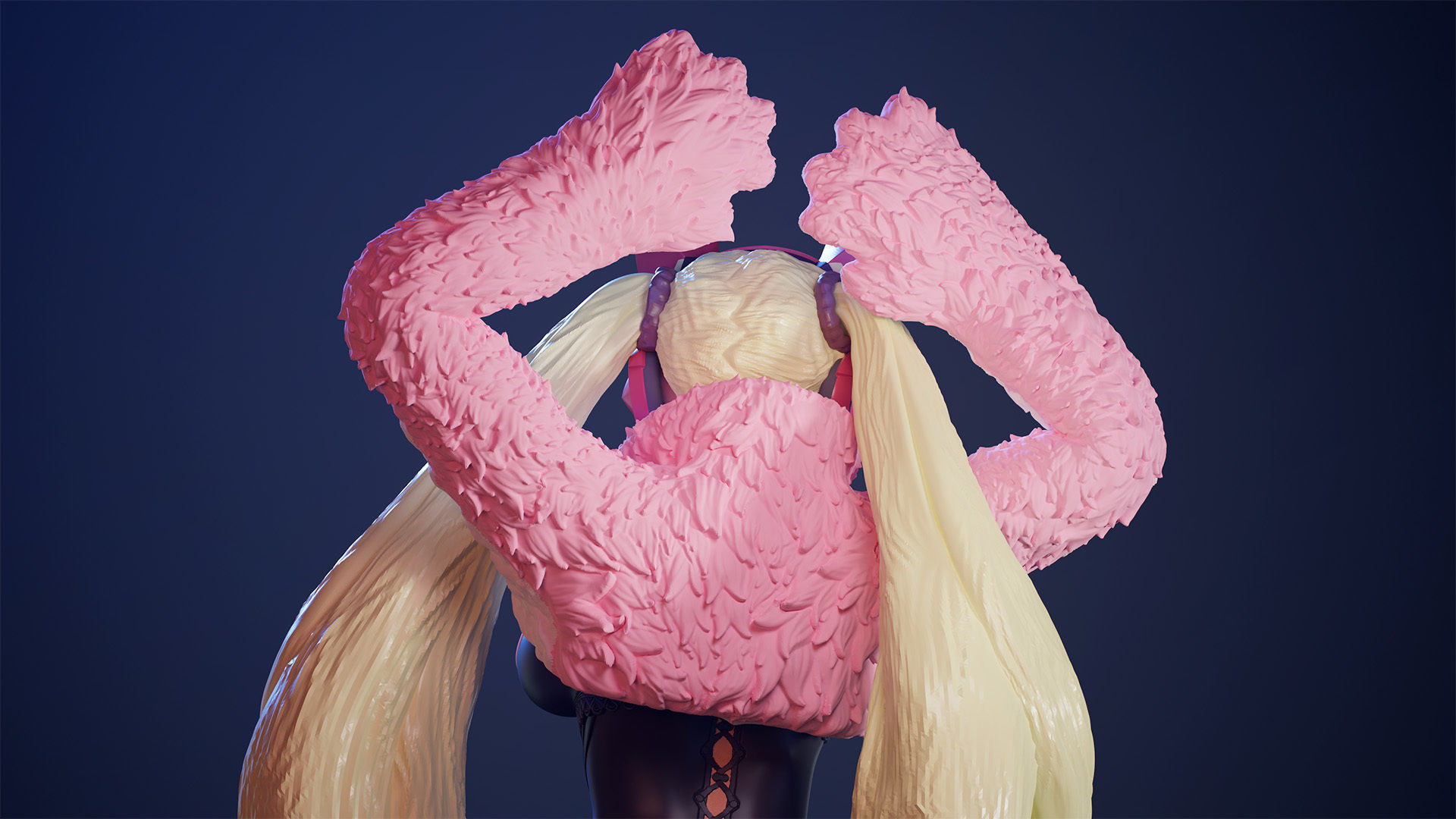 3D Print model - Lucky Chloe - fanart - Tekken 3D print model_7