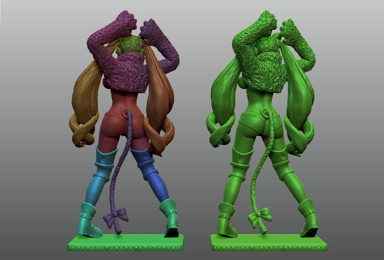 3D Print model - Lucky Chloe - fanart - Tekken 3D print model_18