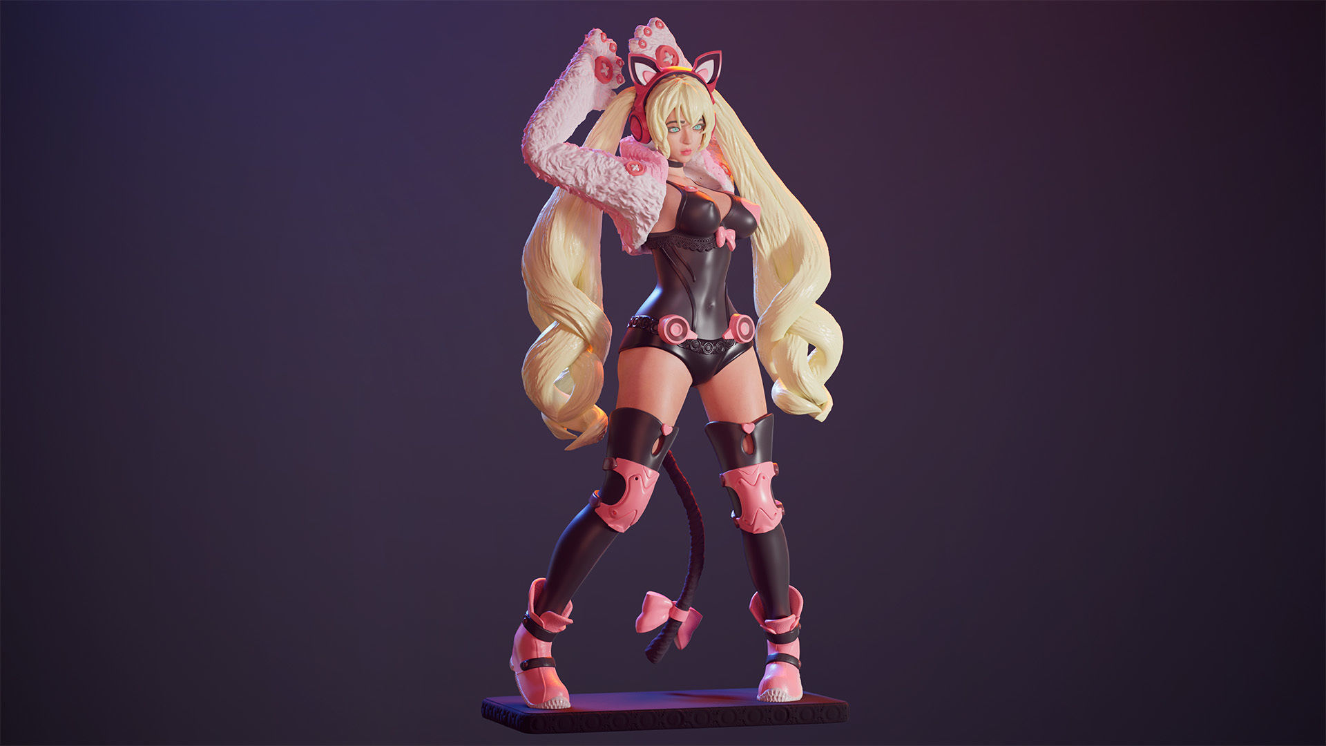 3D Print model - Lucky Chloe - fanart - Tekken 3D print model_3