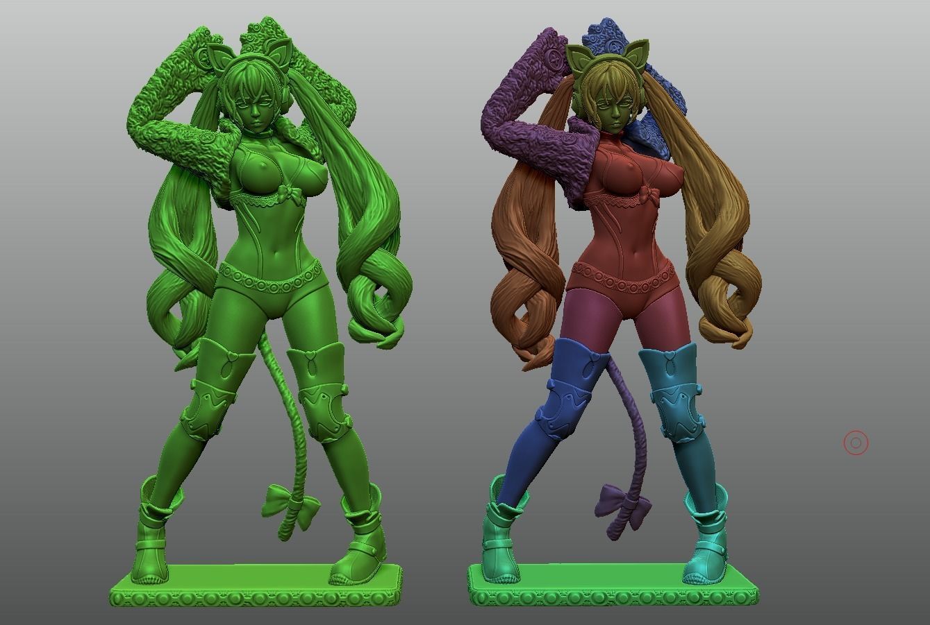 3D Print model - Lucky Chloe - fanart - Tekken 3D print model_17