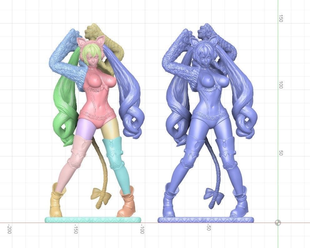 3D Print model - Lucky Chloe - fanart - Tekken 3D print model_19