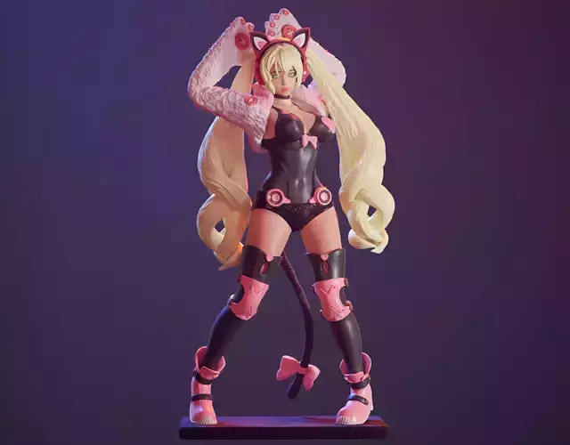 3D Print model - Lucky Chloe - fanart - Tekken 3D print model