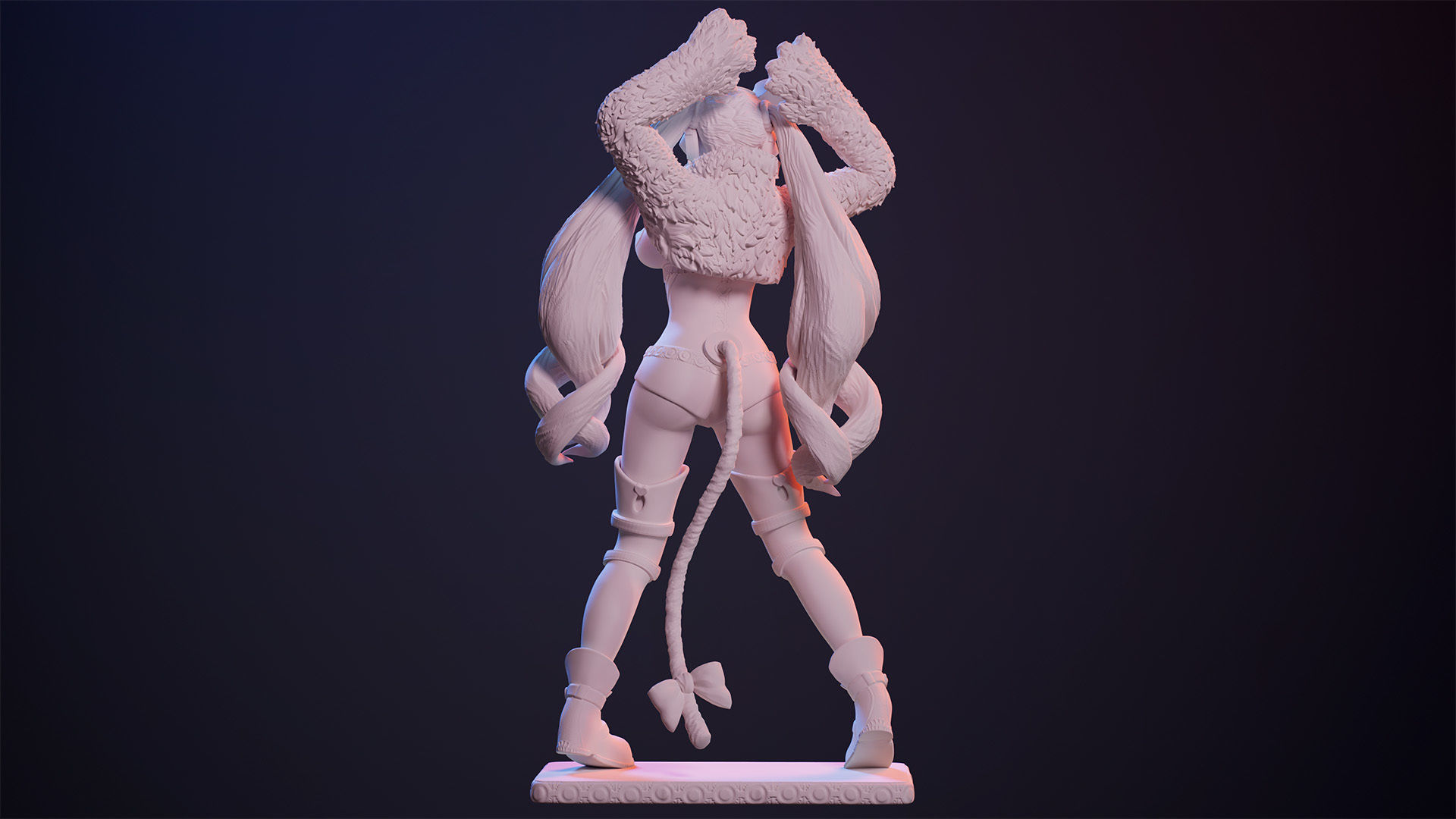 3D Print model - Lucky Chloe - fanart - Tekken 3D print model_16