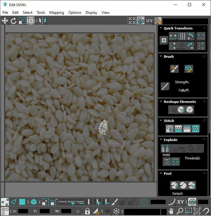 Sushi Roll With Sesame Seeds 3D model_23