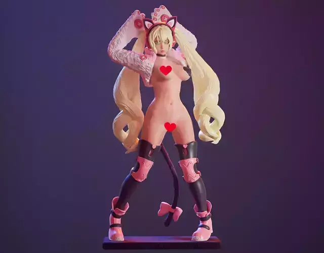 3D Print model - Lucky Chloe - fanart - Tekken 3D print model-v2 3D print model