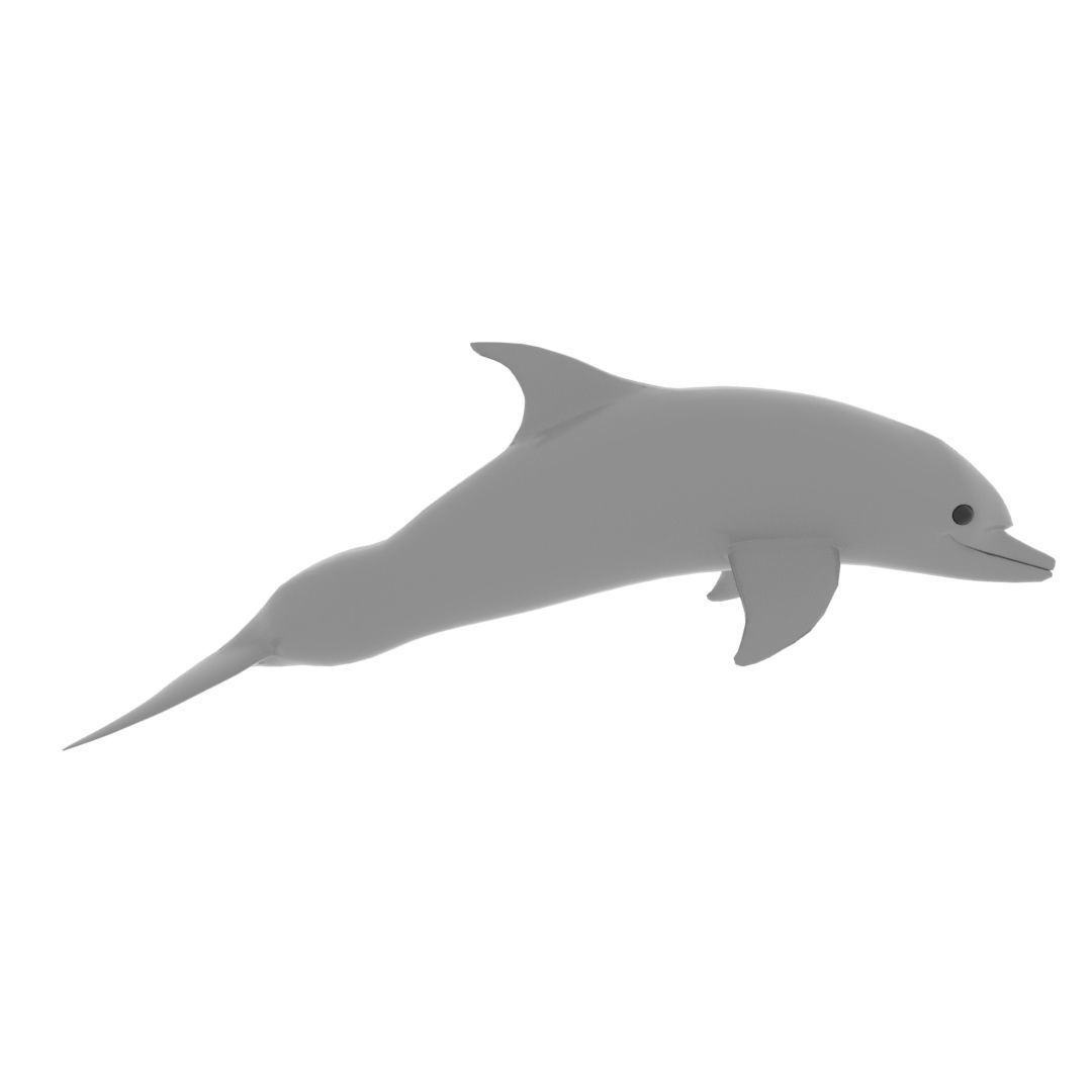 Afalin dolphin 3D model_1