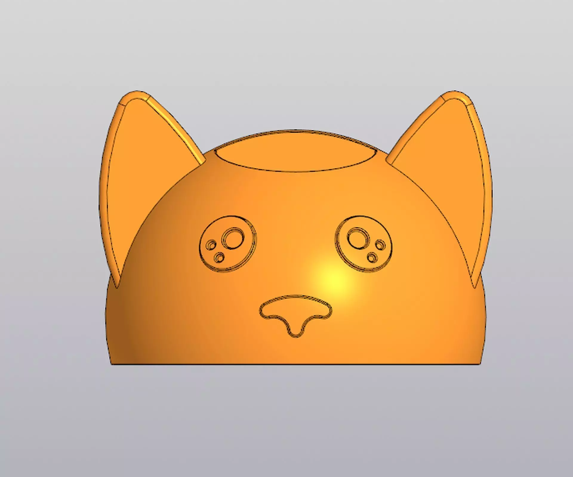 Small holder Pen holder Vase Planter Cat 3D print model_0