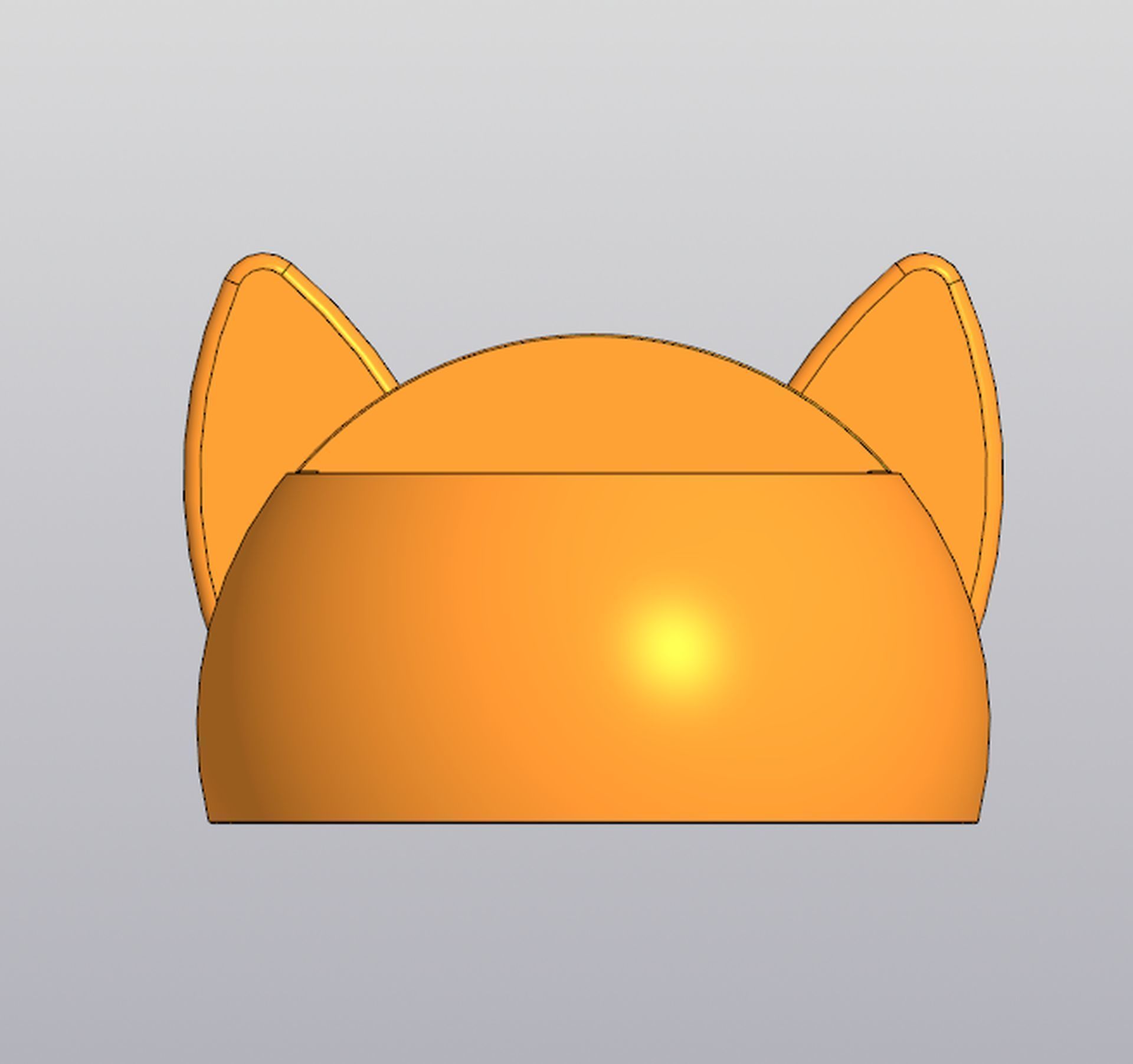 Small holder Pen holder Vase Planter Cat 3D print model_3