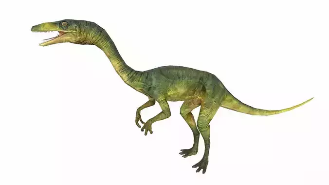 Compsognathus Low-poly 3D model