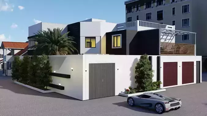 modern villa Luxury Villa modern Villa modern house 3D model