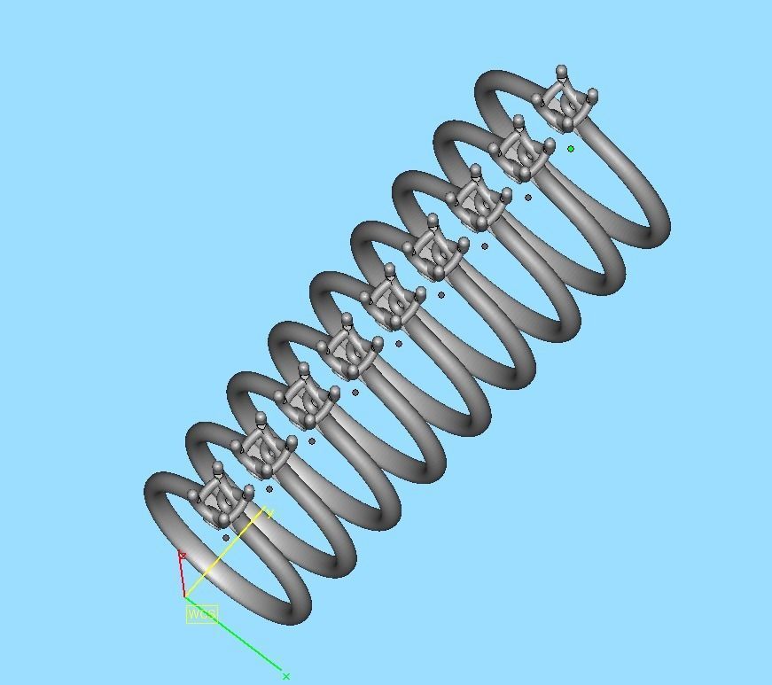 Lily 4 prong Solitaire Engagement Ring 30 pointer dimond stone 3D print model_21