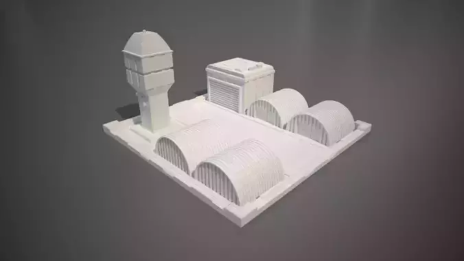 Miniature Airport Building 3D print model