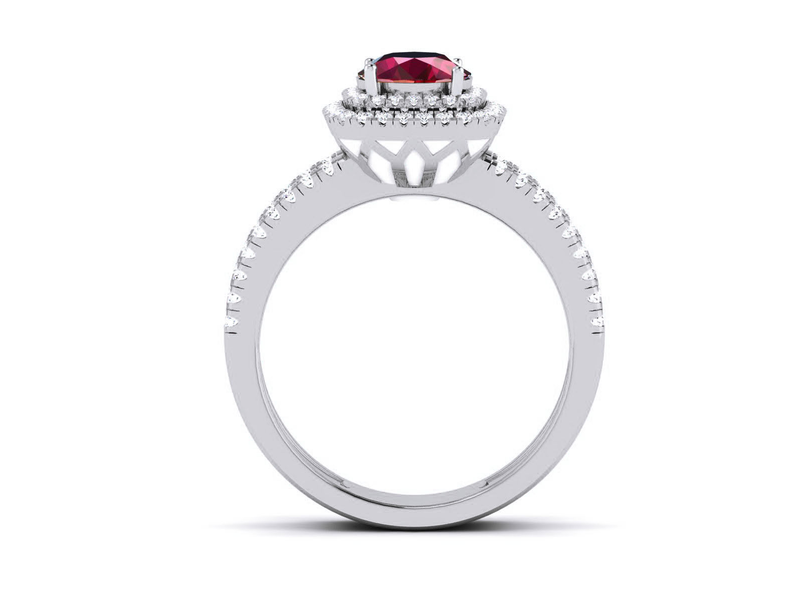 Women Solitaire Ring 3dm render details 3D print model_8