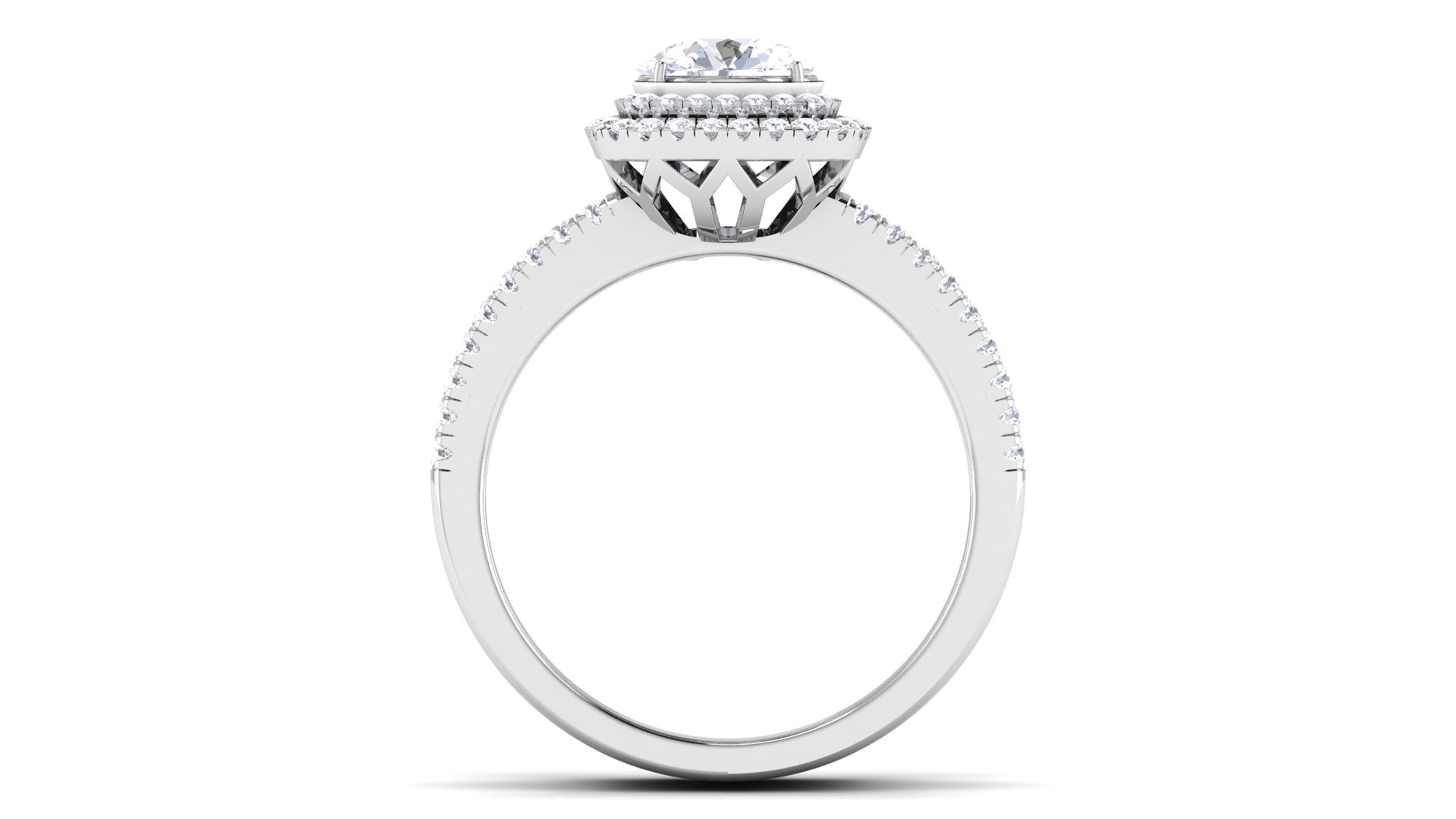 Women Solitaire Ring 3dm render details 3D print model_6