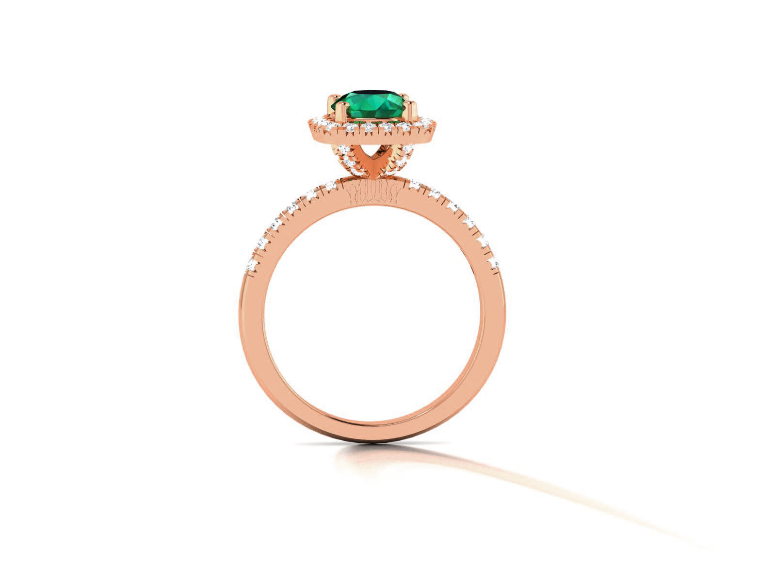 Women Solitaire Ring 3dm render details 3D print model_12