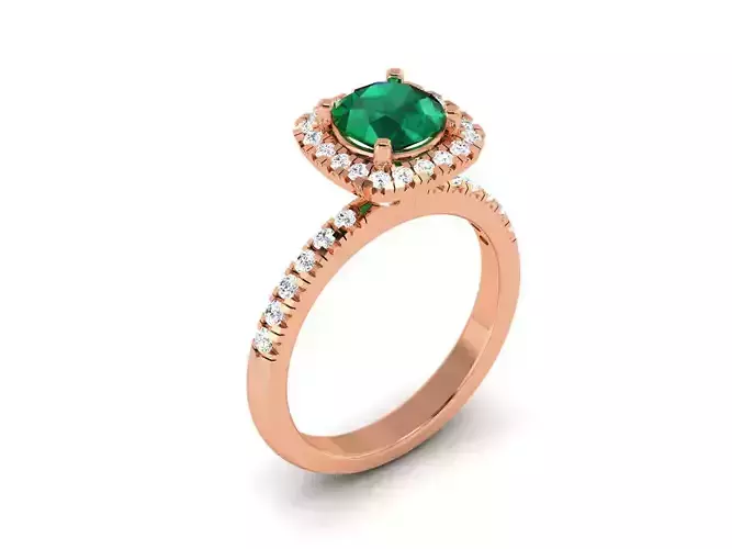 Women Solitaire Ring 3dm render details 3D print model