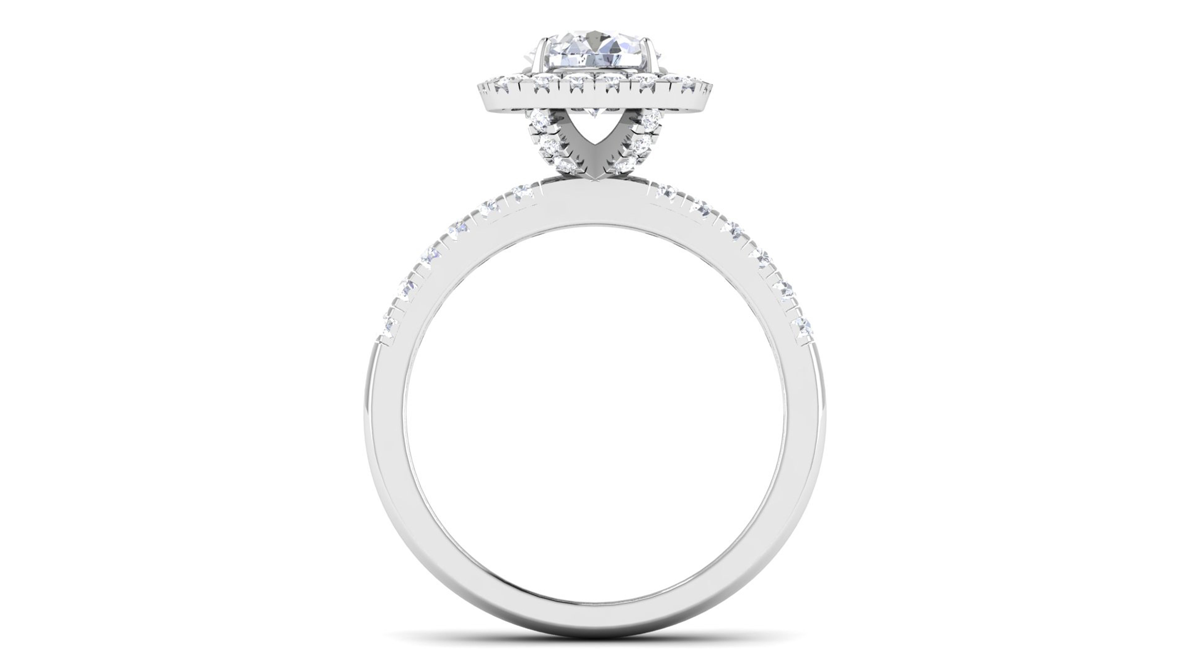 Women Solitaire Ring 3dm render details 3D print model_4