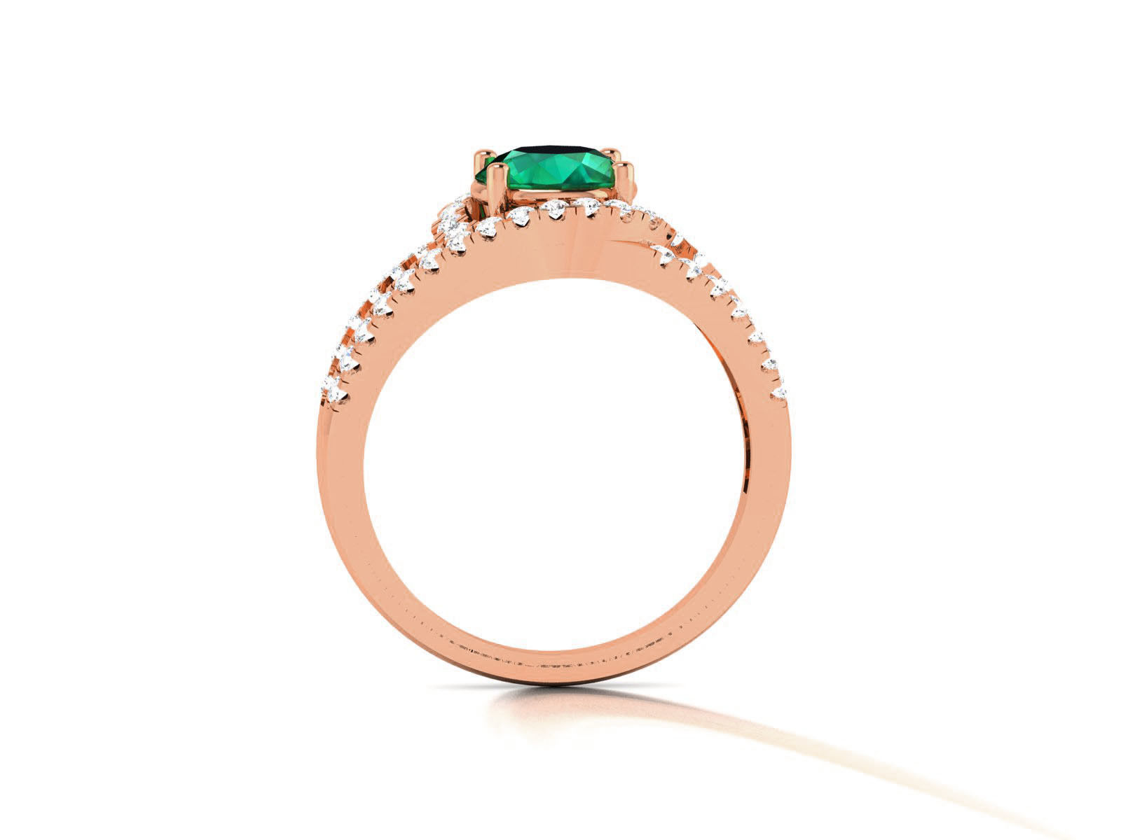 Women Solitaire Ring 3dm render details 3D print model_5