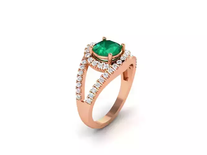 Women Solitaire Ring 3dm render details 3D print model
