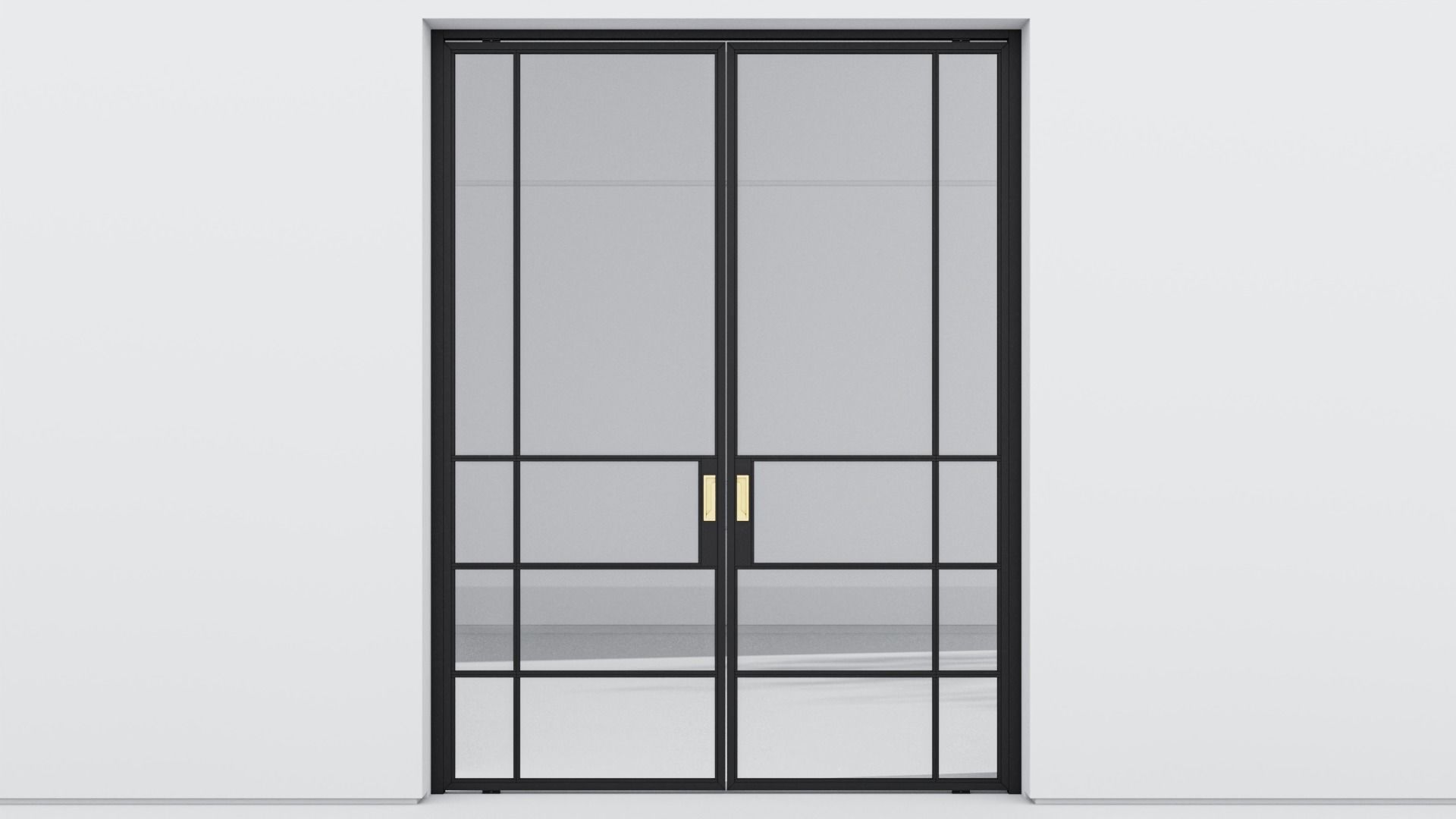 Aluminium door 301 3D model_1
