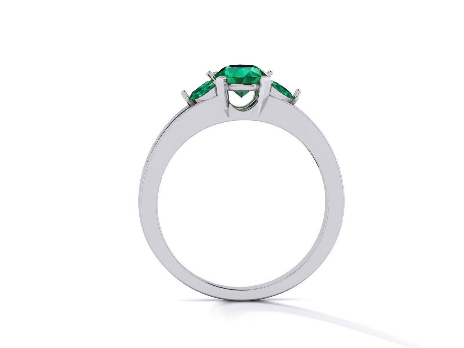 Women Solitaire Ring 3dm render details 3D print model_9