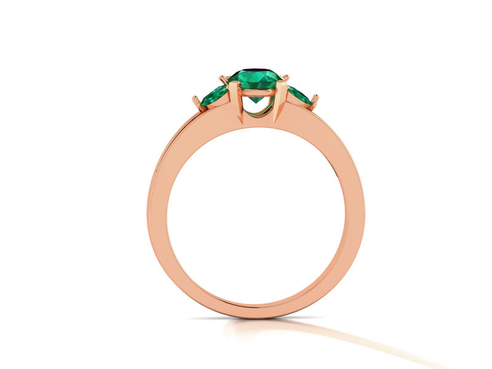 Women Solitaire Ring 3dm render details 3D print model_8