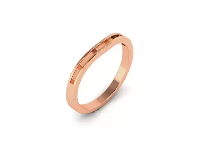 Women Band Ring 3dm render details