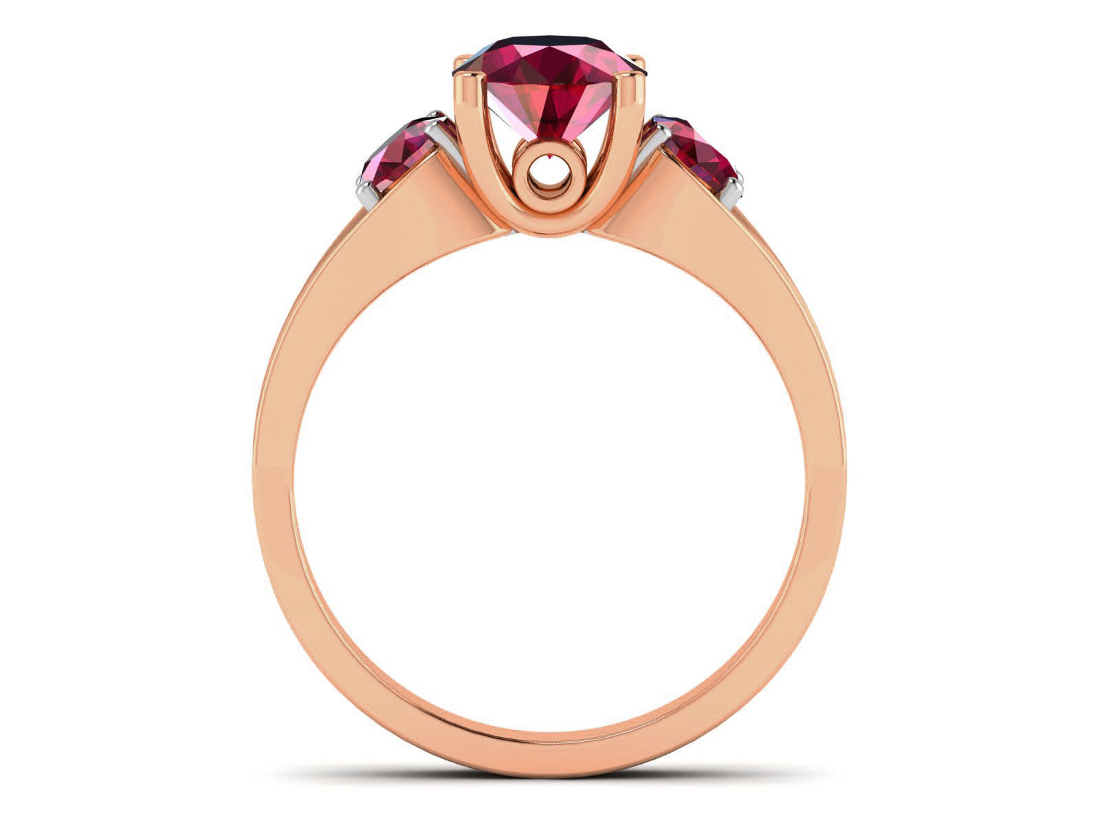 Women Solitaire Ring 3dm render details 3D print model_5