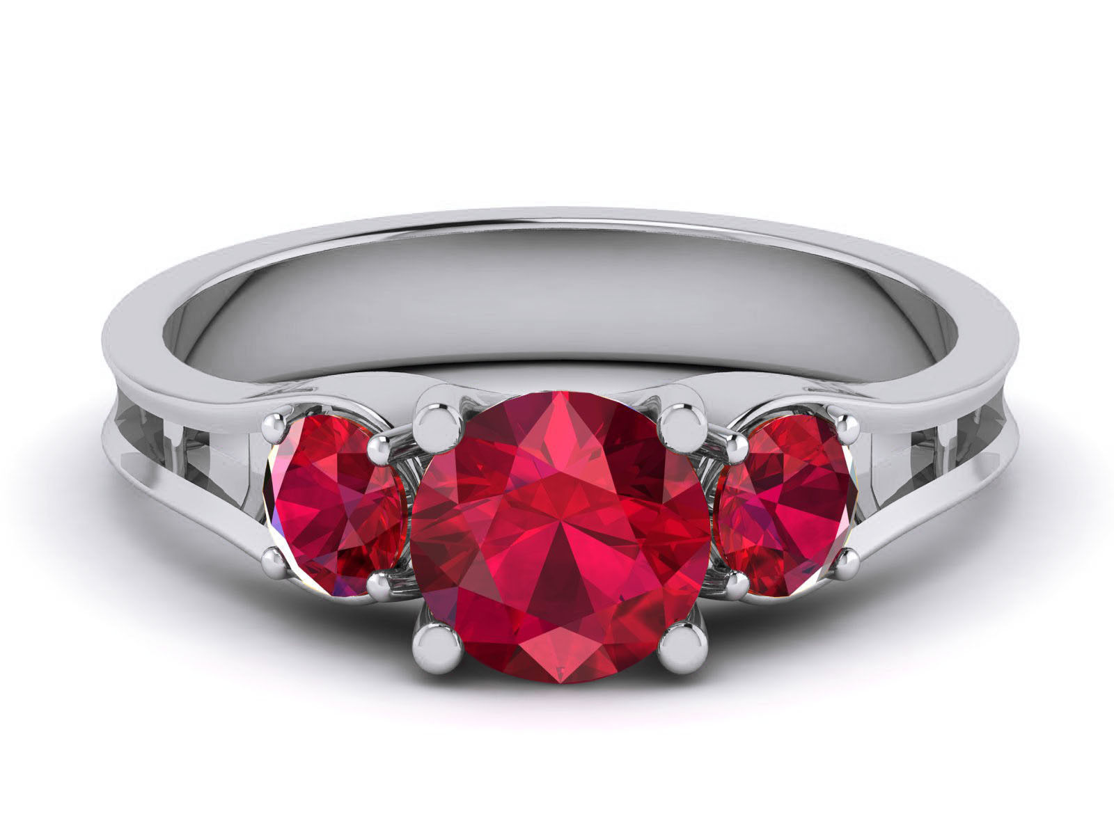 Women Solitaire Ring 3dm render details 3D print model_11