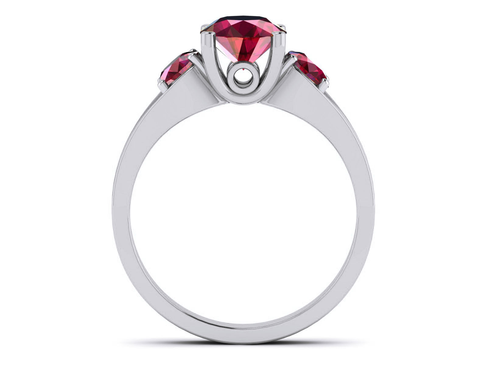 Women Solitaire Ring 3dm render details 3D print model_6