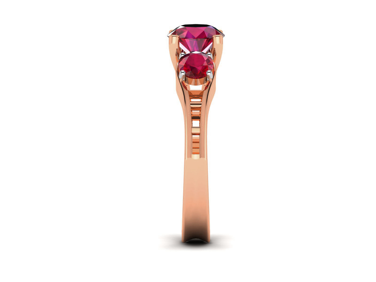 Women Solitaire Ring 3dm render details 3D print model_9