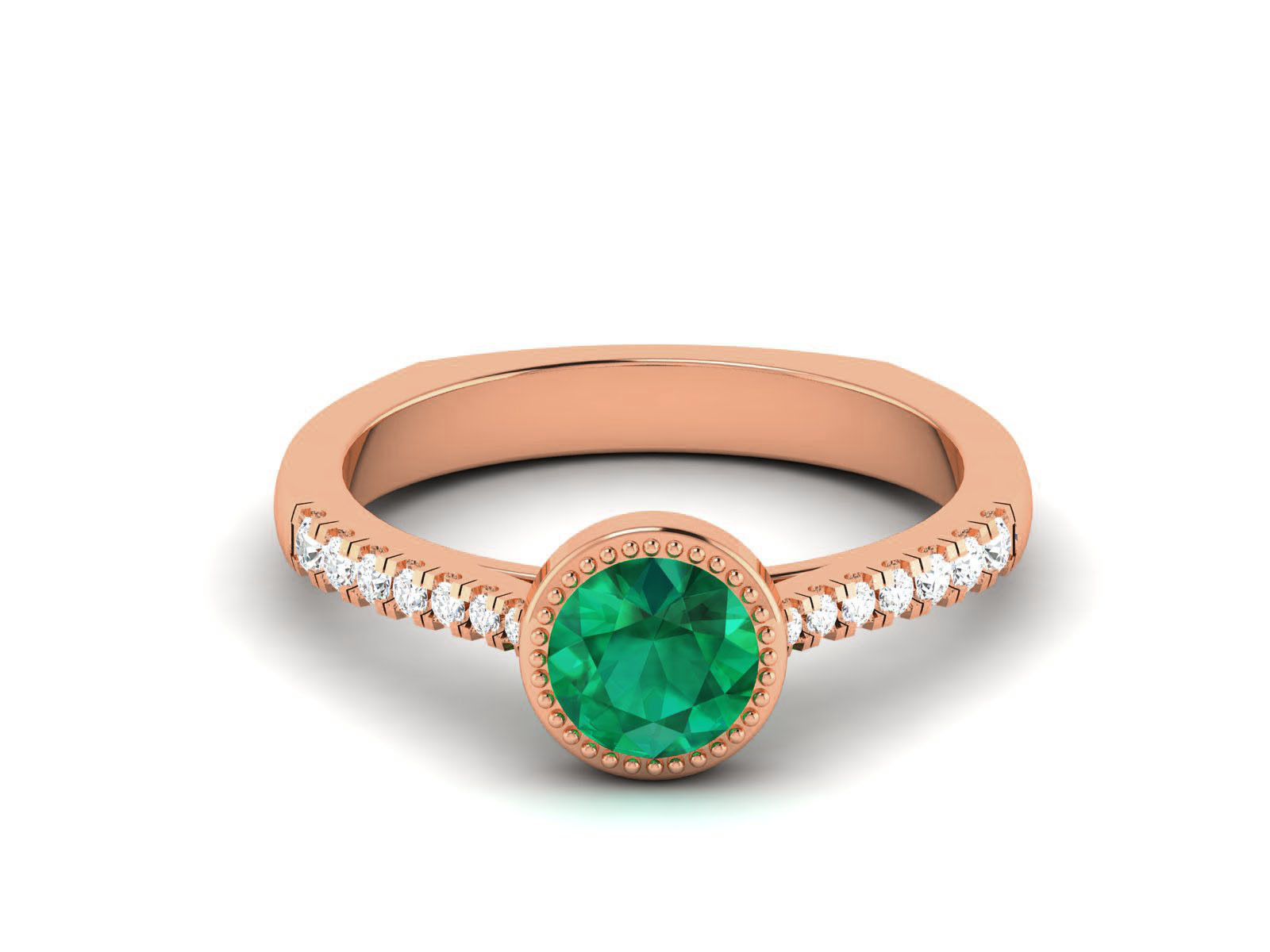 Women Solitaire Ring 3dm render details 3D print model_8