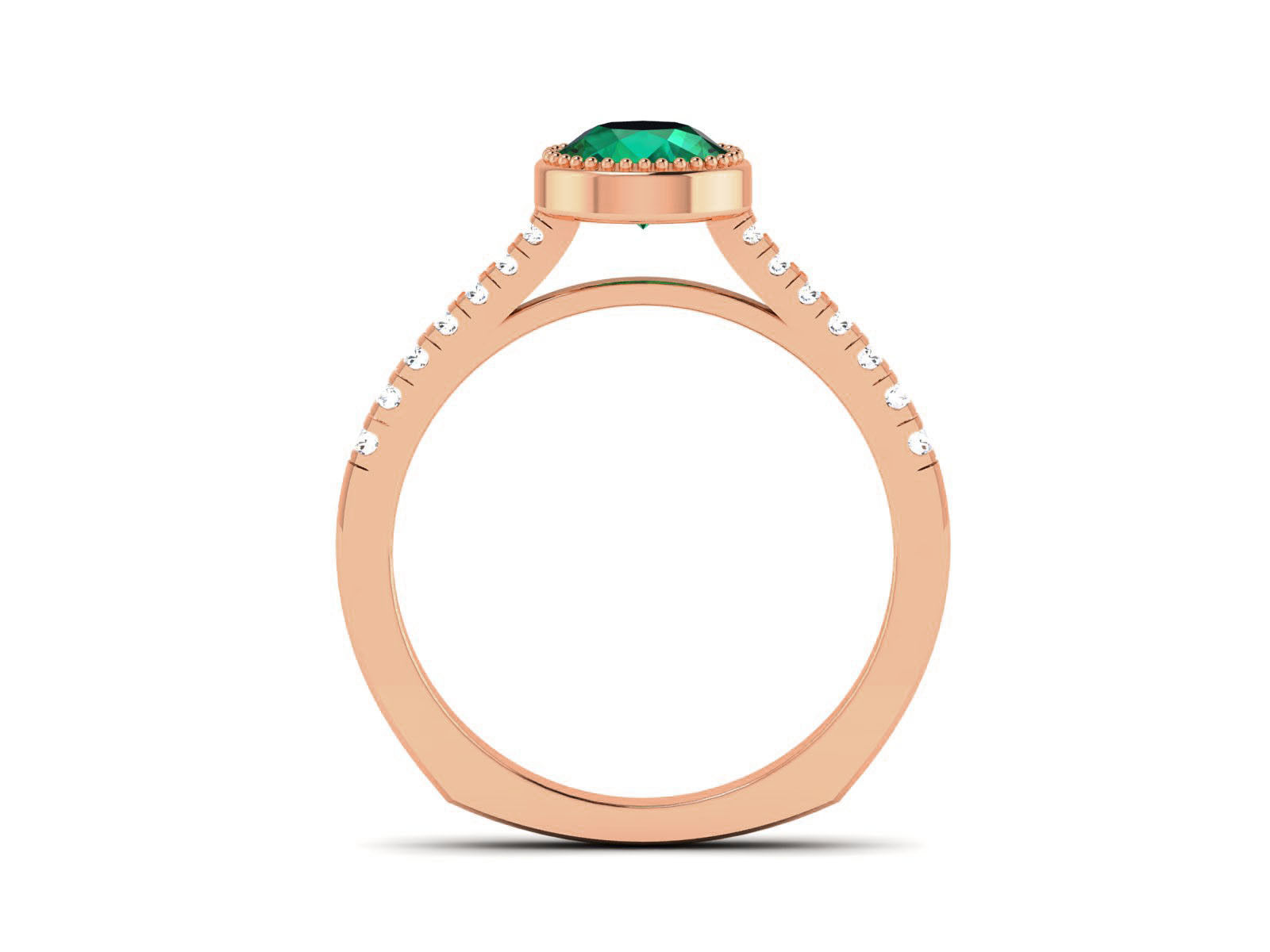 Women Solitaire Ring 3dm render details 3D print model_5