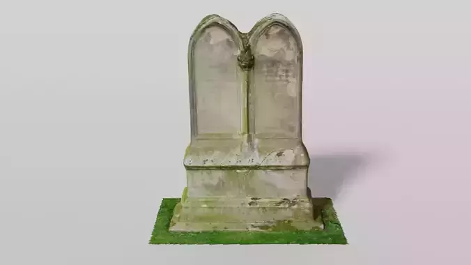 Scanned historical headstone model