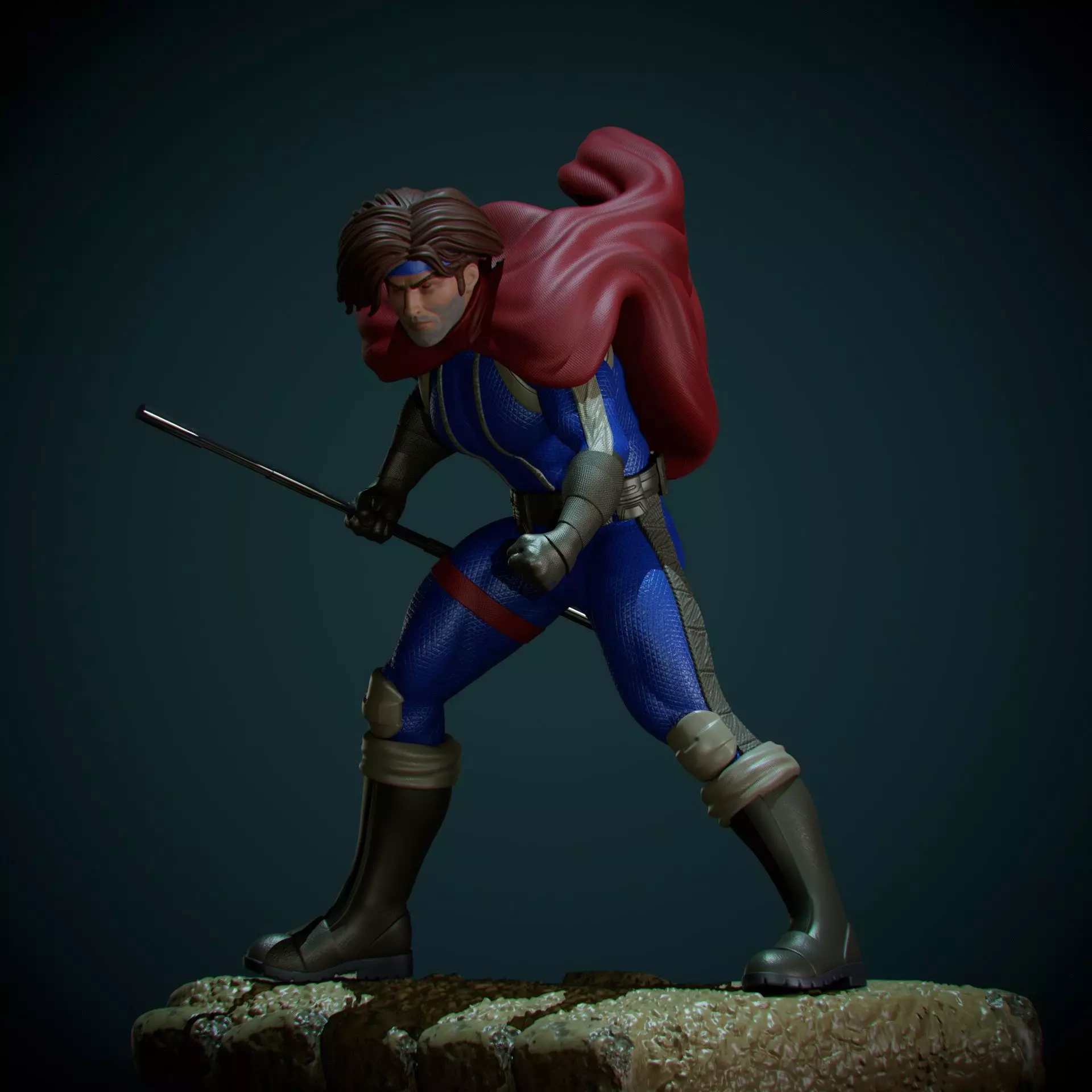 gambit age of apocalipse 3D print model