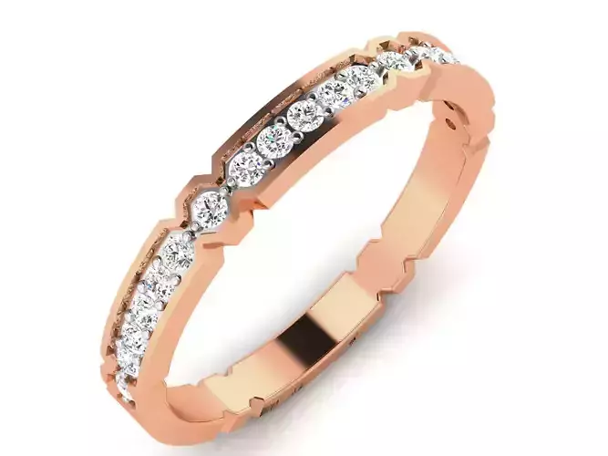 Women Band Ring 3dm render details